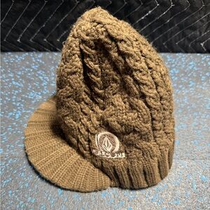 Volcom Cable Knit Beanie with Visor